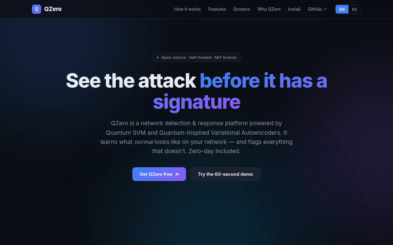 QZero dashboard